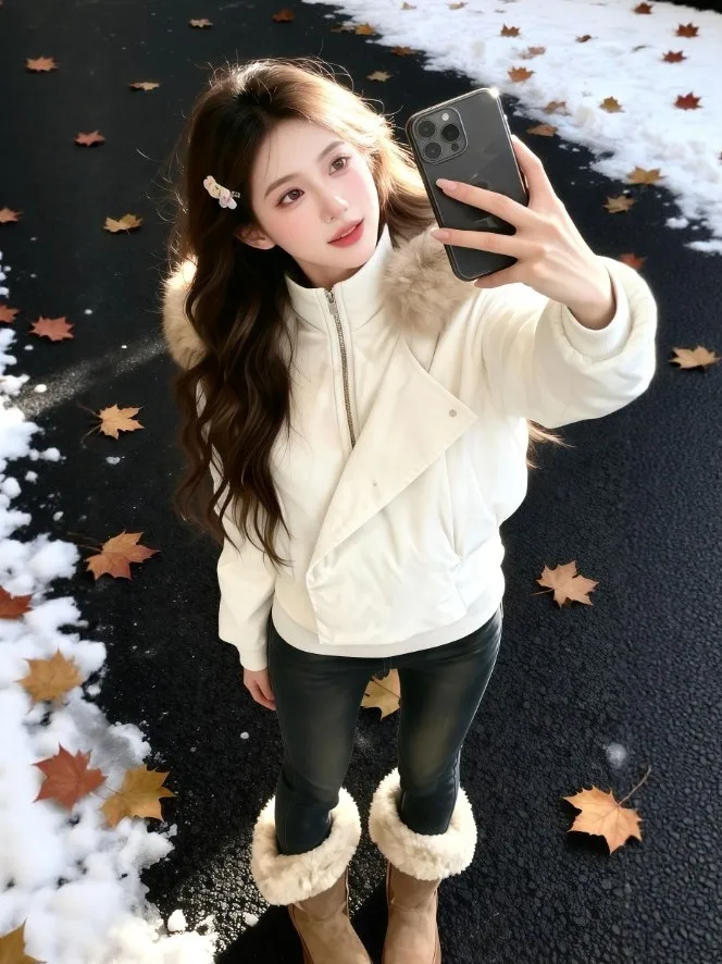 

Корейская мягкая и стильная хлопковая куртка с капюшоном, модная зимняя женская одежда, удобное легкое хлопковое пальто