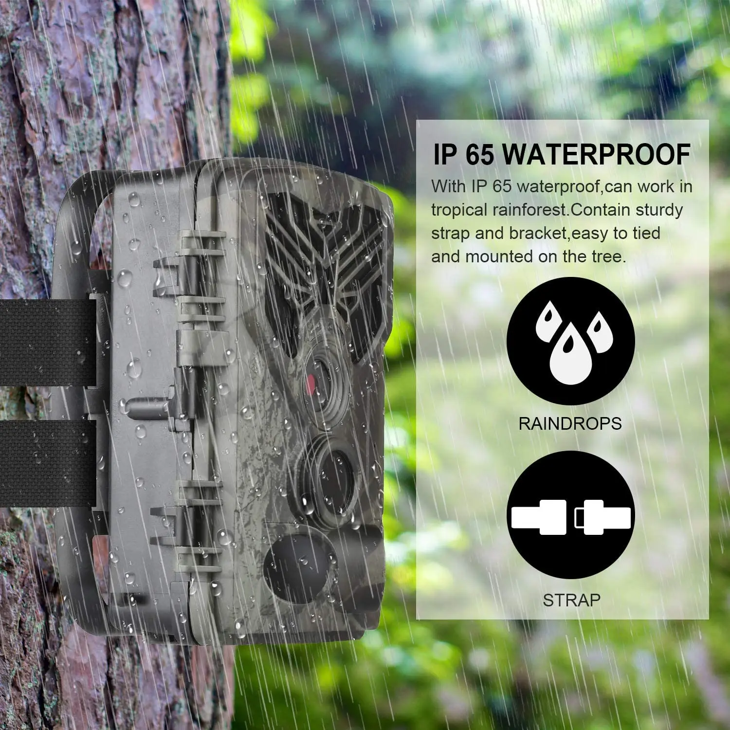 

Hunting Camera Photo Trap 20MP 1080P Wildlife Trail Night Vision Cameras Wireless Hunting Scouting Game Cam HC810A