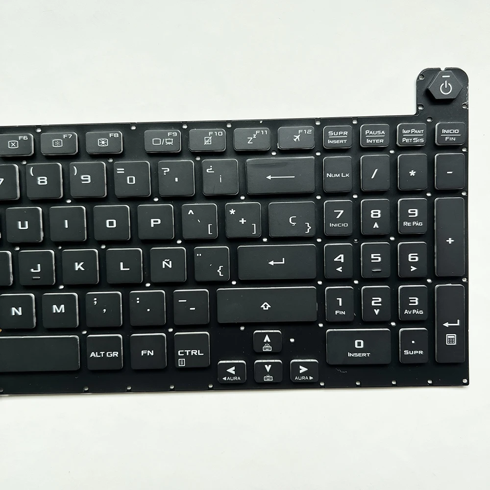 Clavier espagnol rétro4.2 RVB pour ASUS ROG Strix, G731 SP, G731G, G731GV, G731ightG731GU, G712LU, G712LV, G712LW, G712, V1850Également B