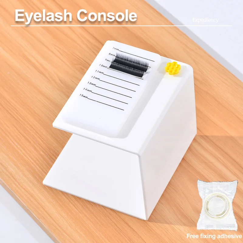 Eyelash Pillow Console Reusable Eyelash Extension Stand Convenient Grafting Eyelash Auxiliary Tool Glue Holder Plastic Tray