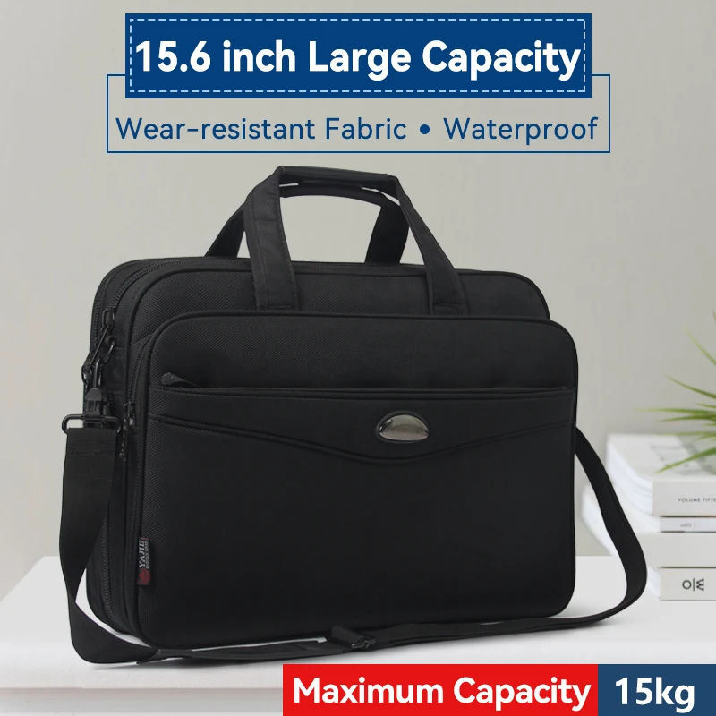 Large Capacity Briefcase Bag Men Business Bag 15.6 inch Laptop Bag Shoulder Bags Canvas Handbags Notebook Bag Messenger Bags