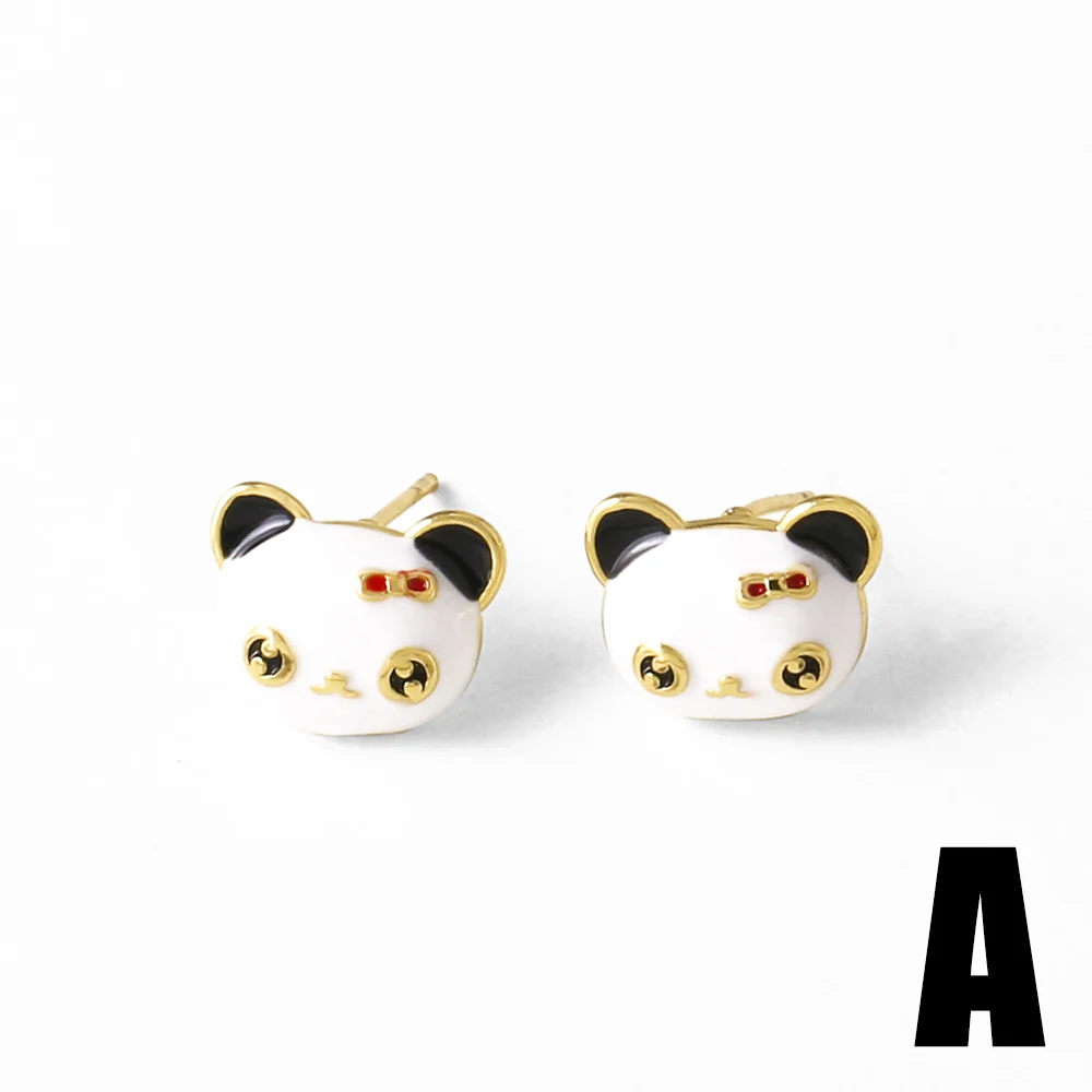 ASJEWELRY Mini Gold Plated Cherry Earrings for Women Enamel Red Strawberry Ear Studs Cute Jewelry Friends Gifts ersn22
