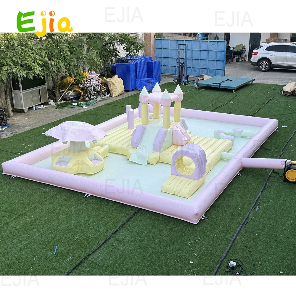

20-футовый новый дизайн, разбрызгиватель, игровой коврик, надувной коврик для брызг, надувной мягкий игровой коврик для брызг, игровая площадка, надувной замок, горка