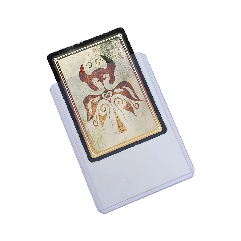 25 قطعة/صندوق 35Pt محمل علوي مجموعة حامل حماية بطاقة الأعمال 3X4 بوصة لحامل البطاقة الصلبة الهزلية الشفافة #2