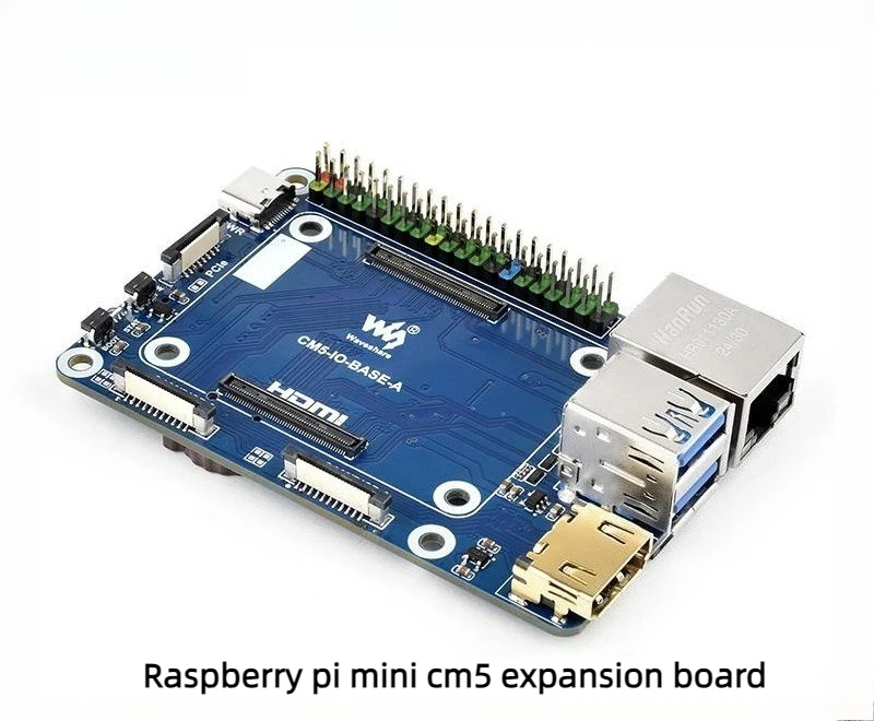 Raspberry Pi Compute Module 5 IO Base A Development Board CM5 Carrier Board with Gigabit Ethernet M2 Slot HDMI for IoT Gateway