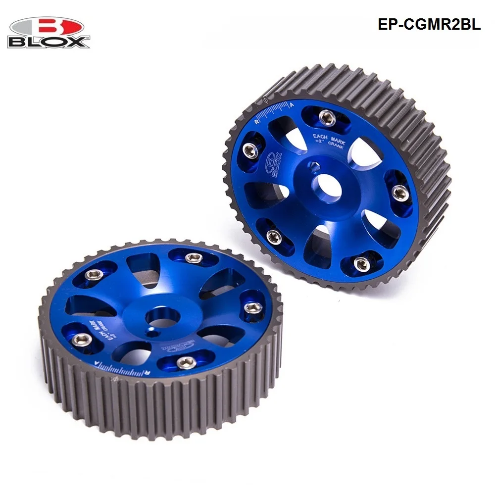 For Toyota Celica / MR2 / 3S-GTE Adjustable 2 Piece Aluminium Camshaft Cam Gear 2Pcs Blue EP-CGMR2BL