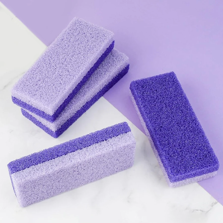 Juego de limas de pómez para pies, herramientas exfoliantes para callos y piel muerta, para pies suaves, pedicura, cuidado de los pies, 2 uds.
