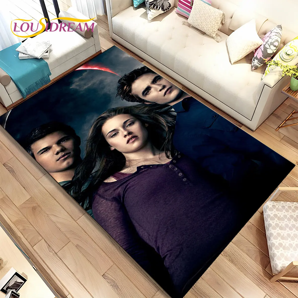 The Twilight Saga HD Printed Area Rug Large,Carpet Rug for Living Room Bedroom Sofa Doormat Decoration,  Kids Non-slip Floor Mat