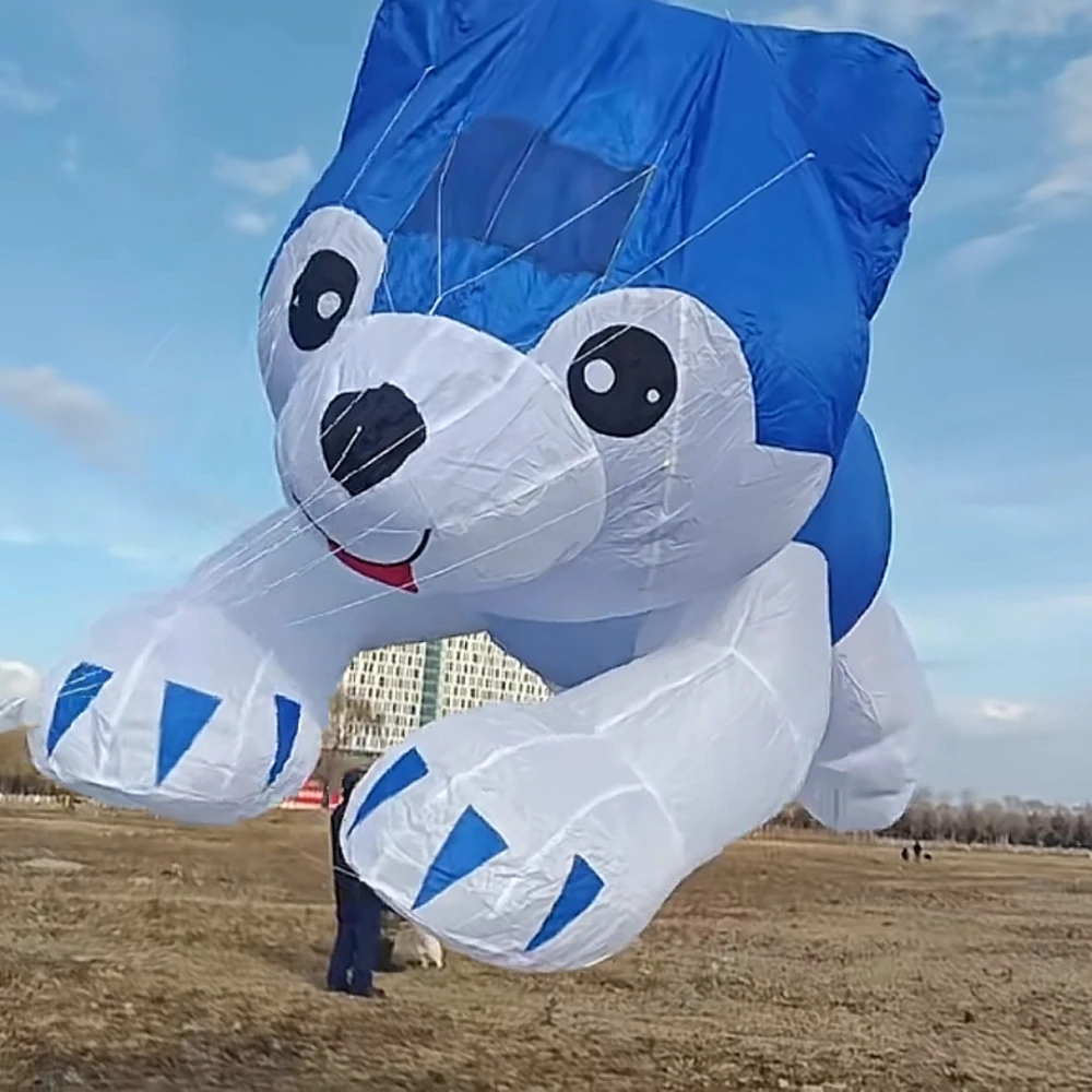 

Large 4m Husky Dog Line Laundry Kite Pendant Soft Inflatable Show Kite