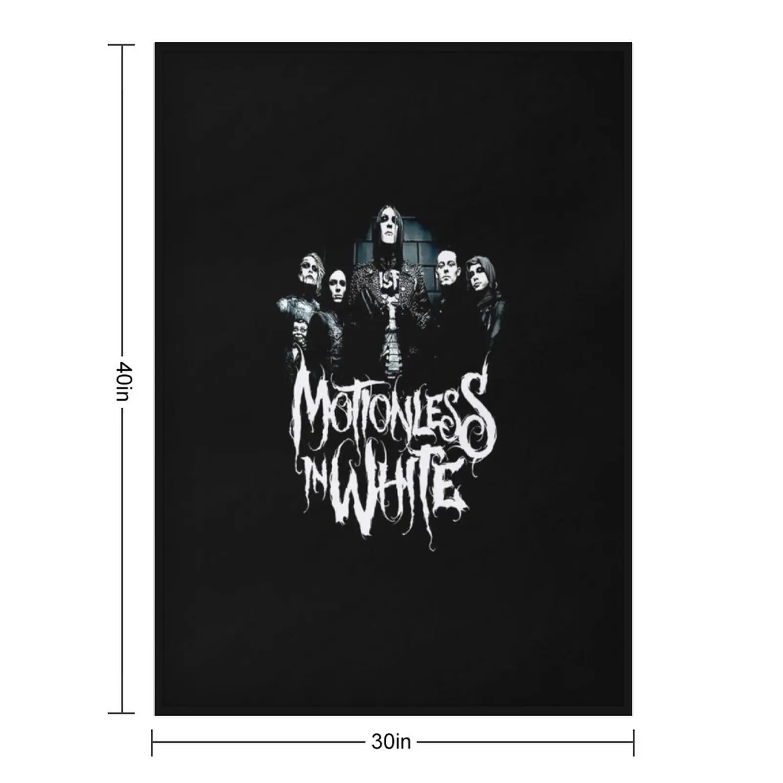 Motionless in White Member Perfect Gift For Fan Throw Blanket Luxury Thicken Bed Fashionable Flannels christmas gifts Blankets