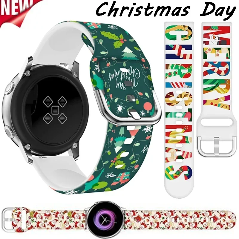 Bemaltes Silikonband für Samsung Galaxy Watch 3/4/5/6/7 Gear S3 für Amazfit GTR4/GTS4 Armband für Huawei Watch 4/GT3 Pro