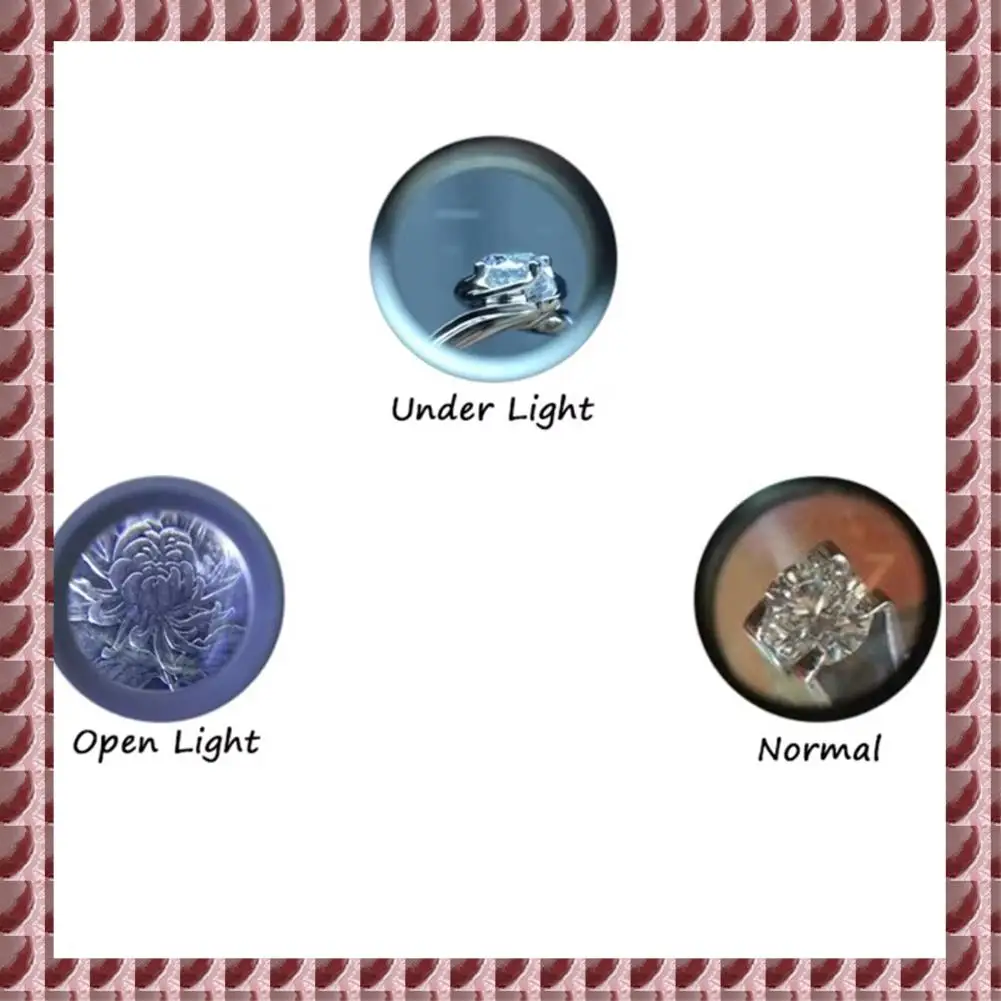 A95G Uhr Reparatur Lupe Glas Objektiv Einfache Zoll Spiegel 5/10/15/20X Mal Auge Clip Lupe