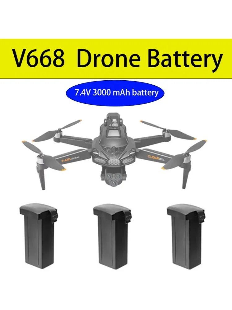 7.4v 3000mAh V668 Drone Originele Batterij Onderdeel voor GPS Professionele RC Quadcopter V668 Batterij Accessoire - afbeelding 2
