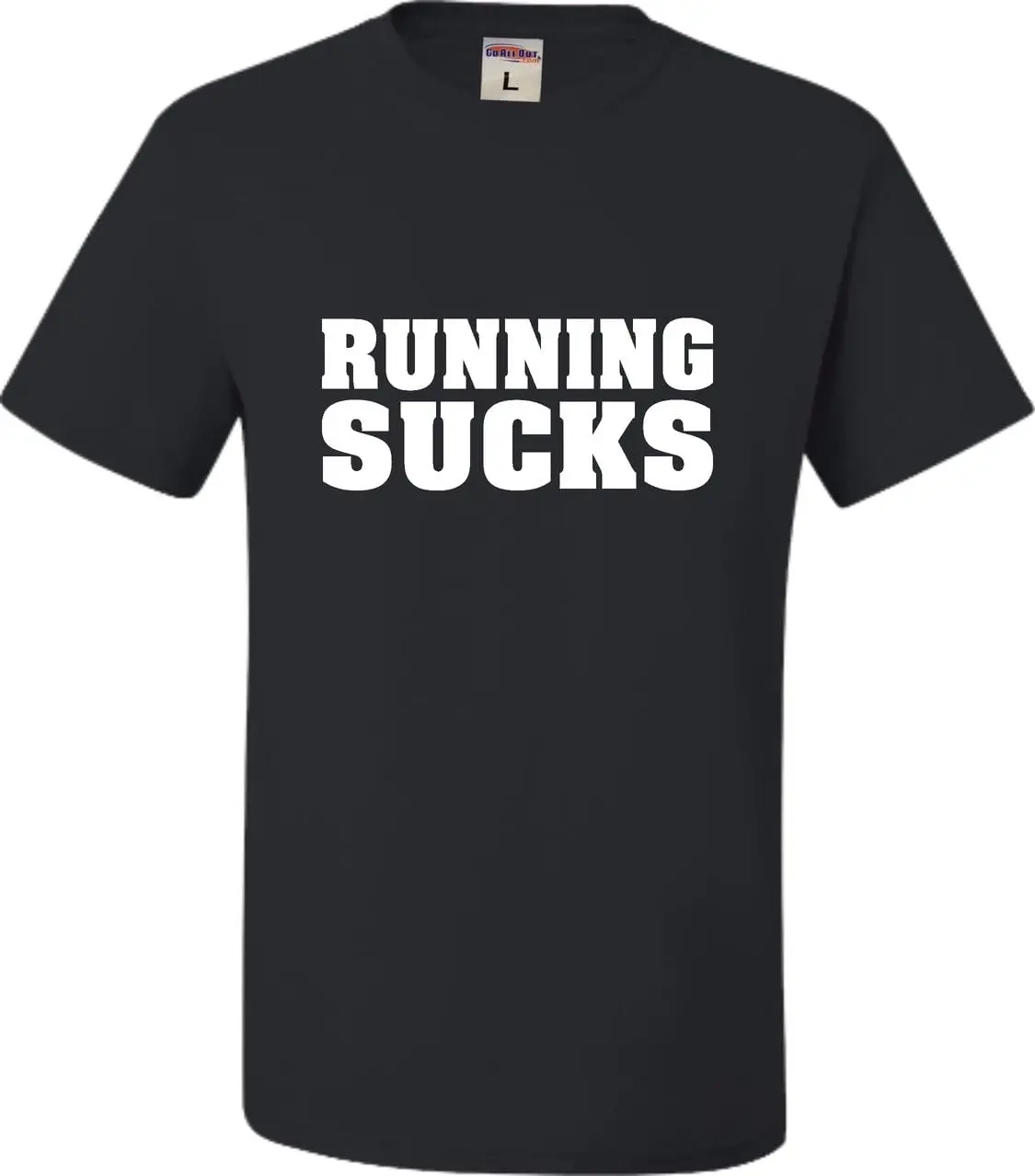 Go All Out Adult Running Sucks Funny Work Out Gym T-Shirt