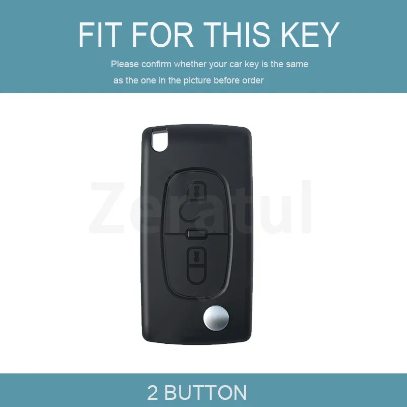 For Peugeot 207 307 308 407 607 807 Protector Fob for Citroen C2 C3 C4 C5 C6 Xsara Berlingo TPU Flip Remote Car Key Case Cover