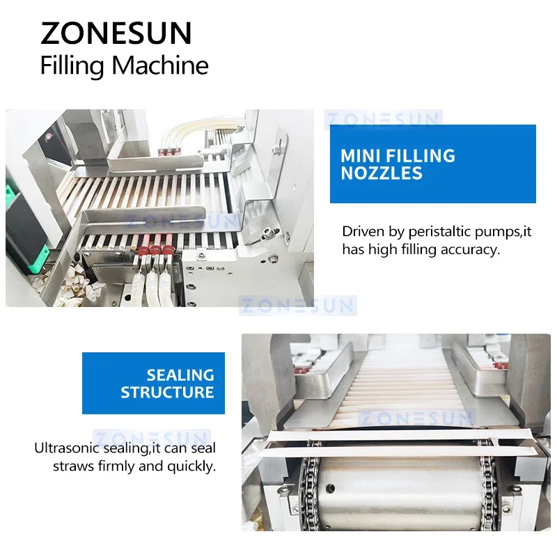 Zonesun ZS-FSHS21 Riempitrice per bastoncini di miele Riempitrice per bastoncini di miele Macchina per riempire e sigillare Attrezzatura per imballaggio di bastoncini