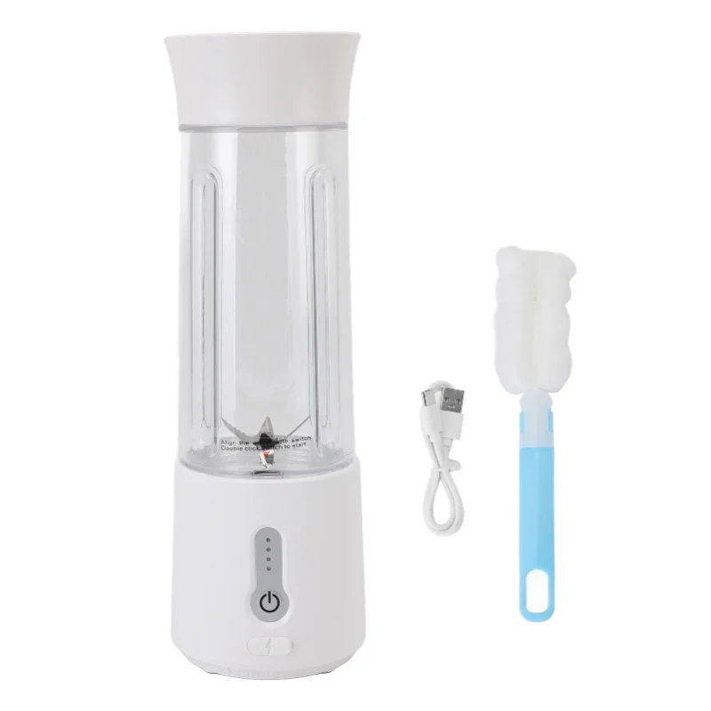 Picture 6: USB Rechargeable Smoothie Cup 500ml Portable Blender Travel Juicer 6 Blades One Click Operation Fast Charging