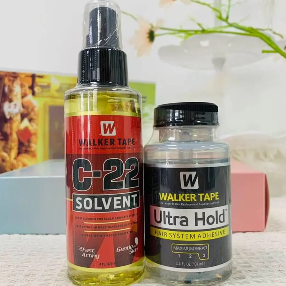 Glue Remover Solvent By Remover Strong Hold Adhensive Glue for Toupee 101ml Human Hair Wigs Spray With Brush New