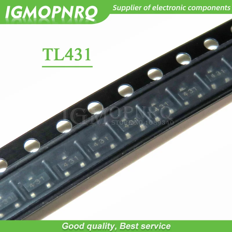 100pcs TL431A TL431 431 SOT23-3 Voltage References Adjustable Precision Shunt Regulator new original