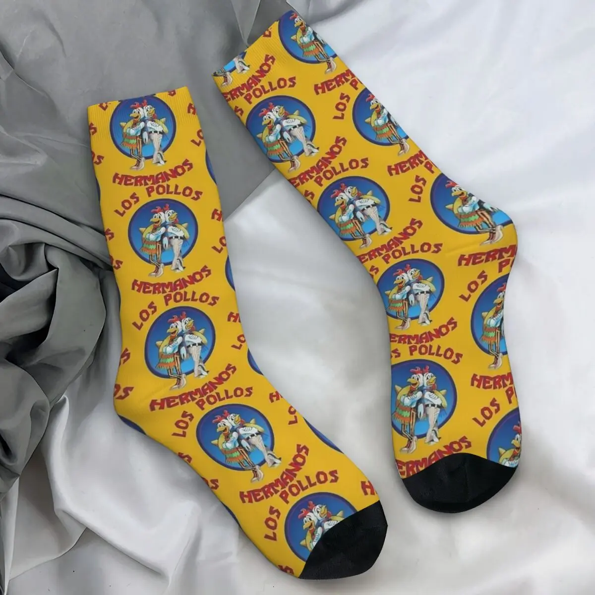 Los Pollos Hermanos Restaurant Stockings Chicken Brother Korean Socks Winter Anti Skid Socks Men Outdoor Sports Breathable Socks