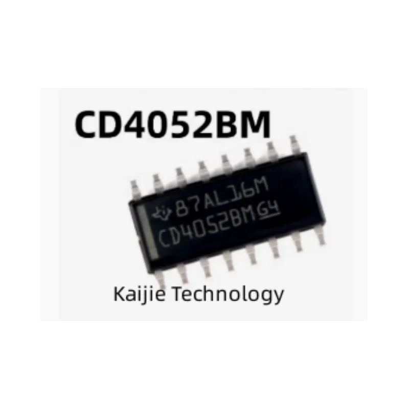 

Original authentic CD4052BM96 SOIC-16 low on-leakage current 2-channel 4:1 analog switch IC