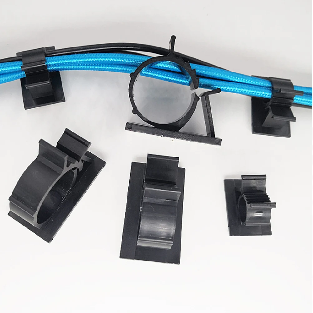 

20pcs Adjustable Wiring Fixture Adhesive Wire Clip Sticky Holder Fastener Fixing Seat Durable Lightweight Strong Easy Install