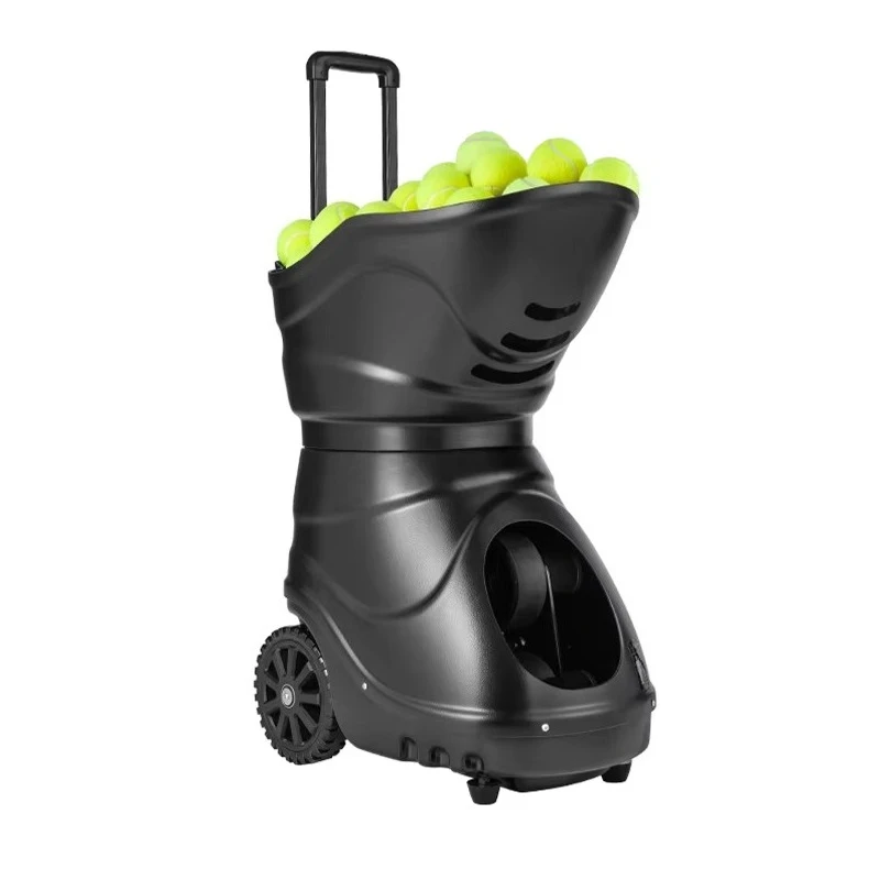 آلة قاذفة كرة التنس الأوتوماتيكية المتينة من ABS والفولاذ معدات تدريب البناء PP