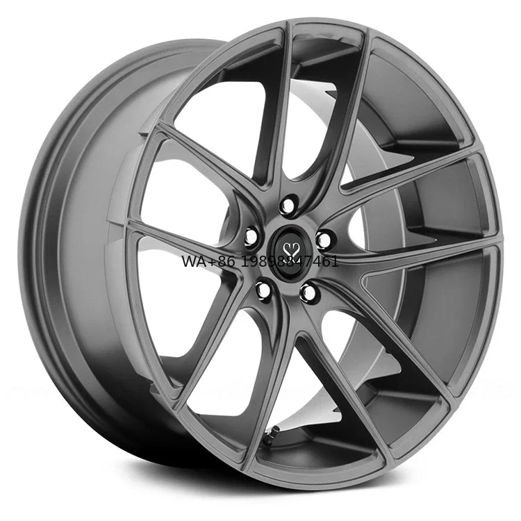 

20x10.5J Double 5-Spoke Gloss Black Concave 1-PC Forged 20 Inch Staggerd Wheel 5x120 For 740 Li