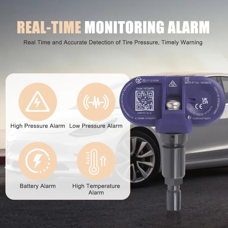 ل تسلا نموذج 3 Y S X 2020-2024 أجهزة استشعار مراقبة ضغط الإطارات بليه بلوتوث مستشعر تساوي ضغط الإطارات يستبدل 1490701-01-B 1490701-01-C