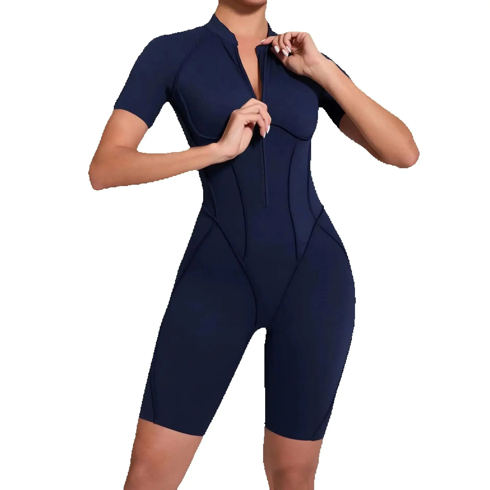 

Новая летняя женская одежда для йоги, комбинезоны для тренировок, спортивный цельный костюм с короткими рукавами, женские боди для отдыха на открытом воздухе, комплект для спортзала