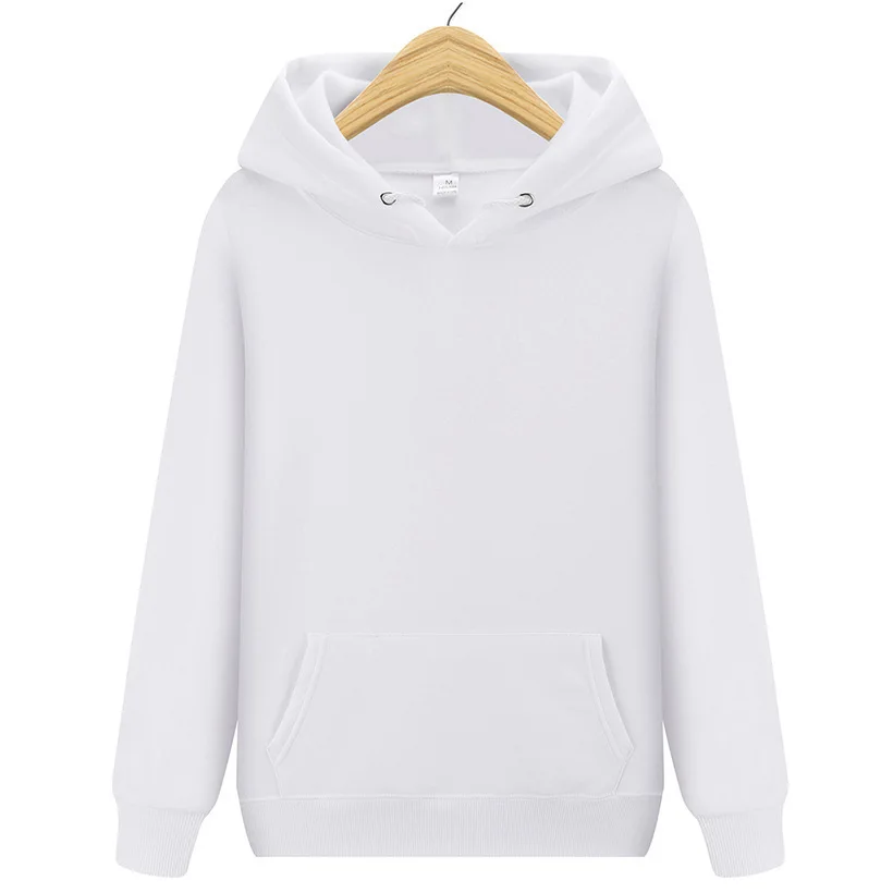 Large Size Solid Color Outdoor Sports Hoodie Fleece Hooded Sweatshirt Casual Comfy Unisex Design for All Seasons