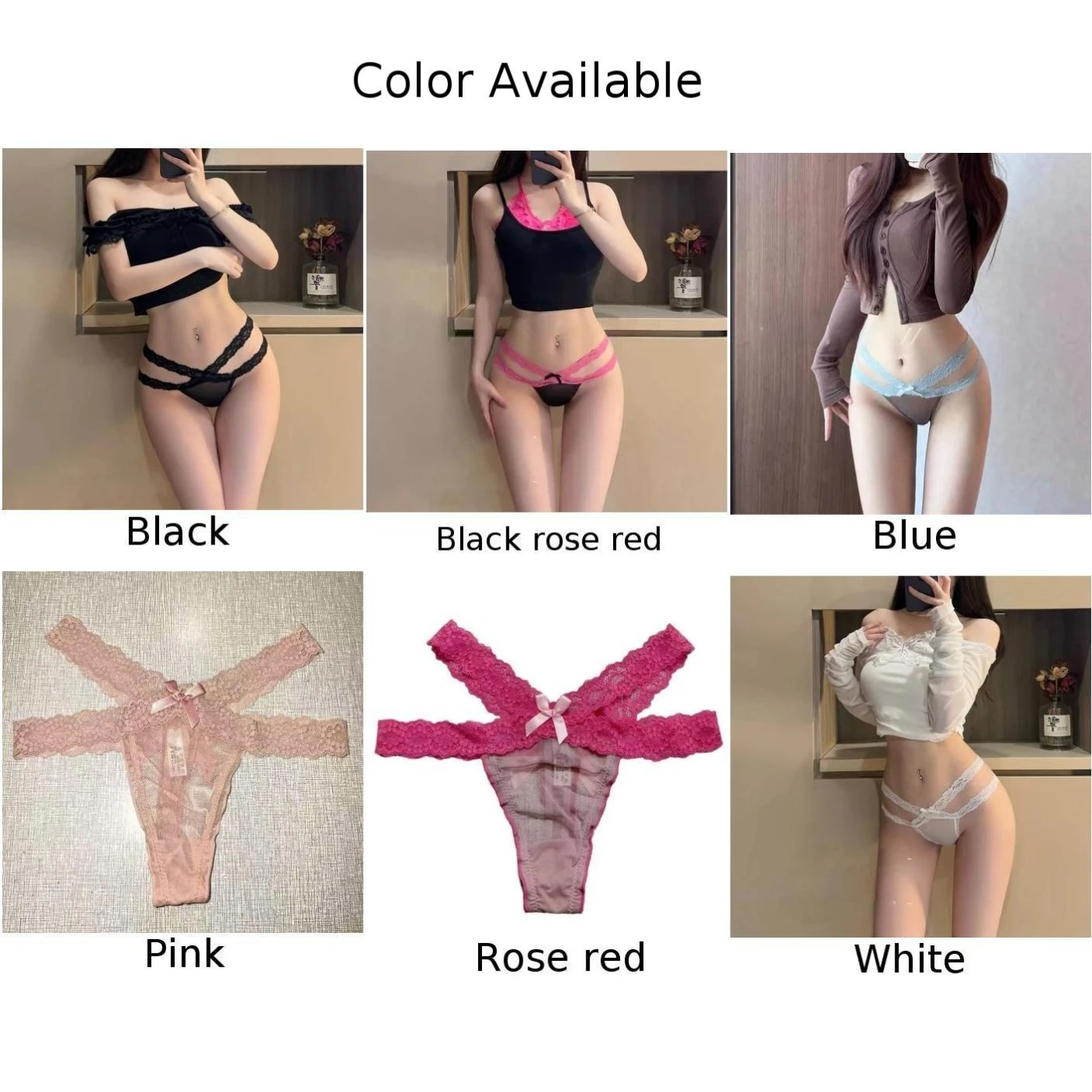 الإناث سراويل ثونغ عطلة المنزل اليومية عطلة بيكيني تنفس المثيرة ملخصات الدانتيل شبكة انظر من خلال سراويل #5