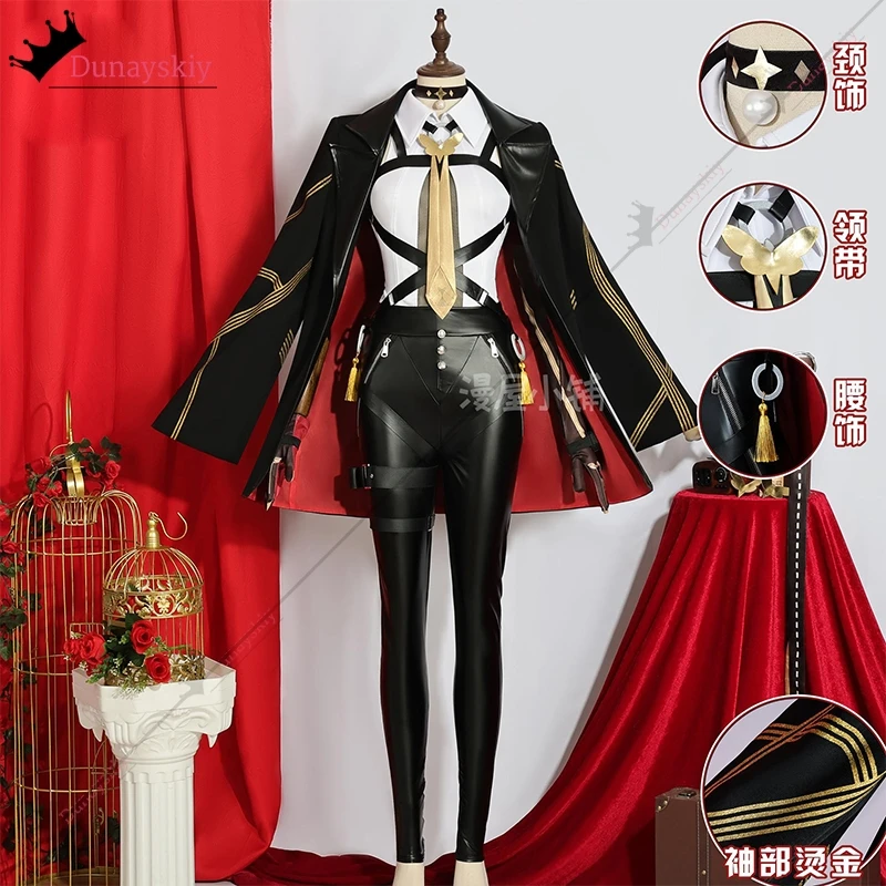 ZZZ وكيل إيفلين أزياء تنكرية لعبة Zenless منطقة صفر لعب الأدوار الملابس S-2XL الزي القتالي أنيمي بدلة حفلة الهالوين