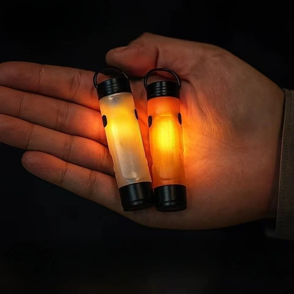 Outdoor Mini Led Flashlight Pocket Flashlight with Magnetic Hook Outdoor Key Clip Cap Flashlight Disaster Relief Emergency Ligh