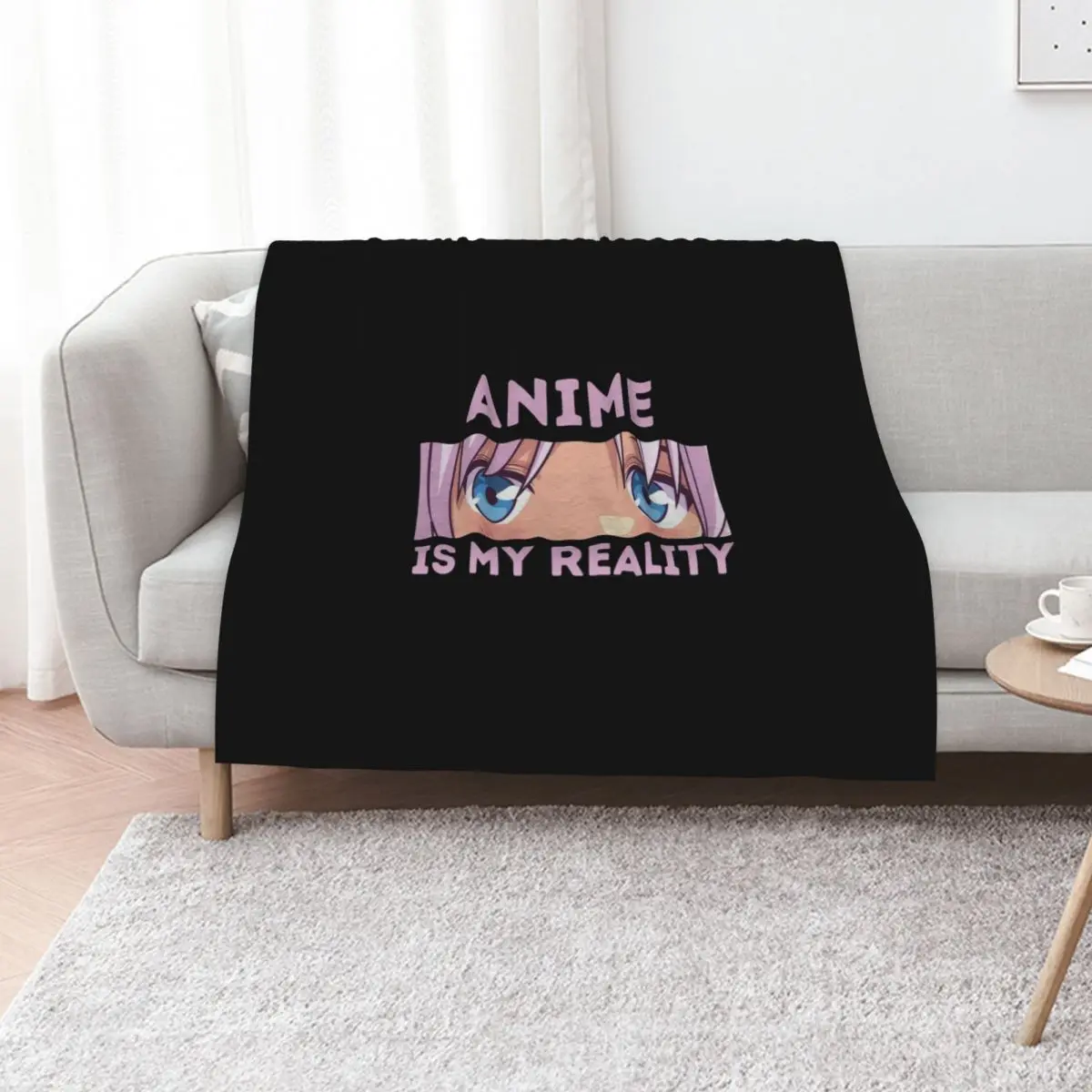 Anime Is My Reality Anime Lovers Gift Throw Blanket Luxury Throw Summer Sofa Quilt Thin For Sofa Thin Nap Blankets
