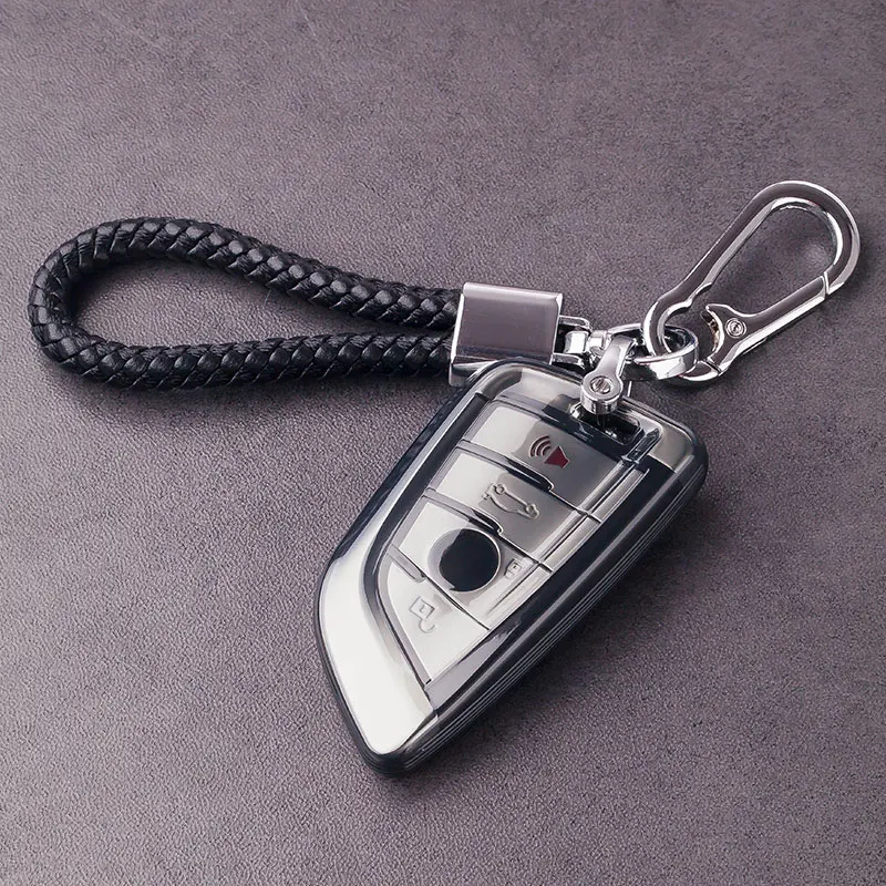 

2024 Transparent Black Soft TPU for BMW M4 425i X3m M3 225i M8 X4m 1 3 5 Series Smart Remote Auto Car Key Case Cover Holder Fob