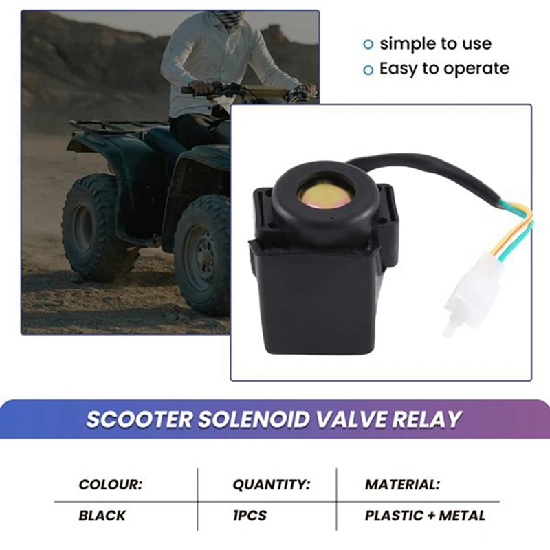 2 Pcs Start Solenoid Valve Relay Gy6 70Cc/110Cc/650Cc/125Cc/150Cc For Motorcycle Atv Scooter image 6