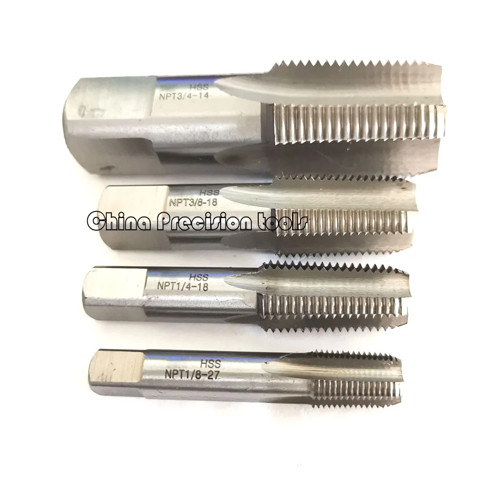 HSS pipe plug thread tap NPT NPTF NPSM 1/8 1/4 3/8 1/2 3/4 American Tapered males Pipe Tap NPS NPSF 1/8-27 1/4-18 3/8-18 1/2-14