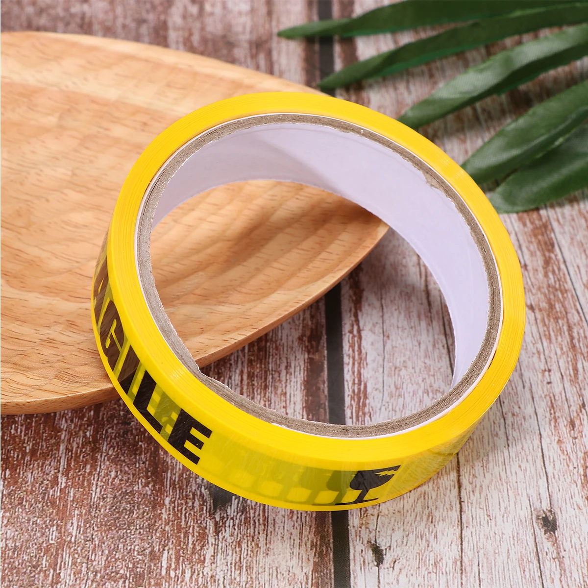 

2 PCS Warning Tape Adhesive Caution Floor Self The Safety Barrier Black Letter Strong Marking