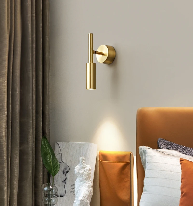 copper brass gold black boa qualidade leitura simples wall light led hotel apartment home lampadas de parede quente 2023 novo 01