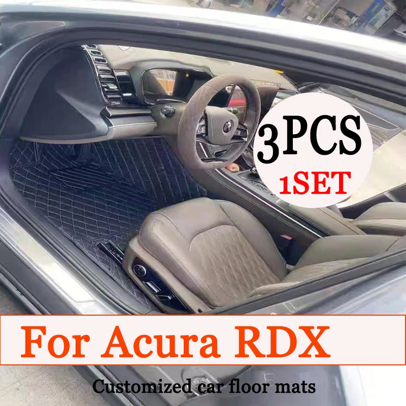 

Автомобильные коврики для Acura RDX TC1 2 MK3 2019 ~ 2022 2020 2021, набор прочных ковриков, кожаный напольный коврик, водонепроницаемый коврик, автомобильные аксессуары