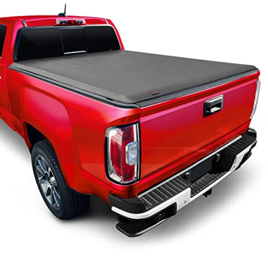 Cubierta de tonneau para cama de camión enrollable suave compatible con Chevy Silverado GMC Sierra 1500 20192025, no apto para 19 LD; 1925 clásico 5'10 (