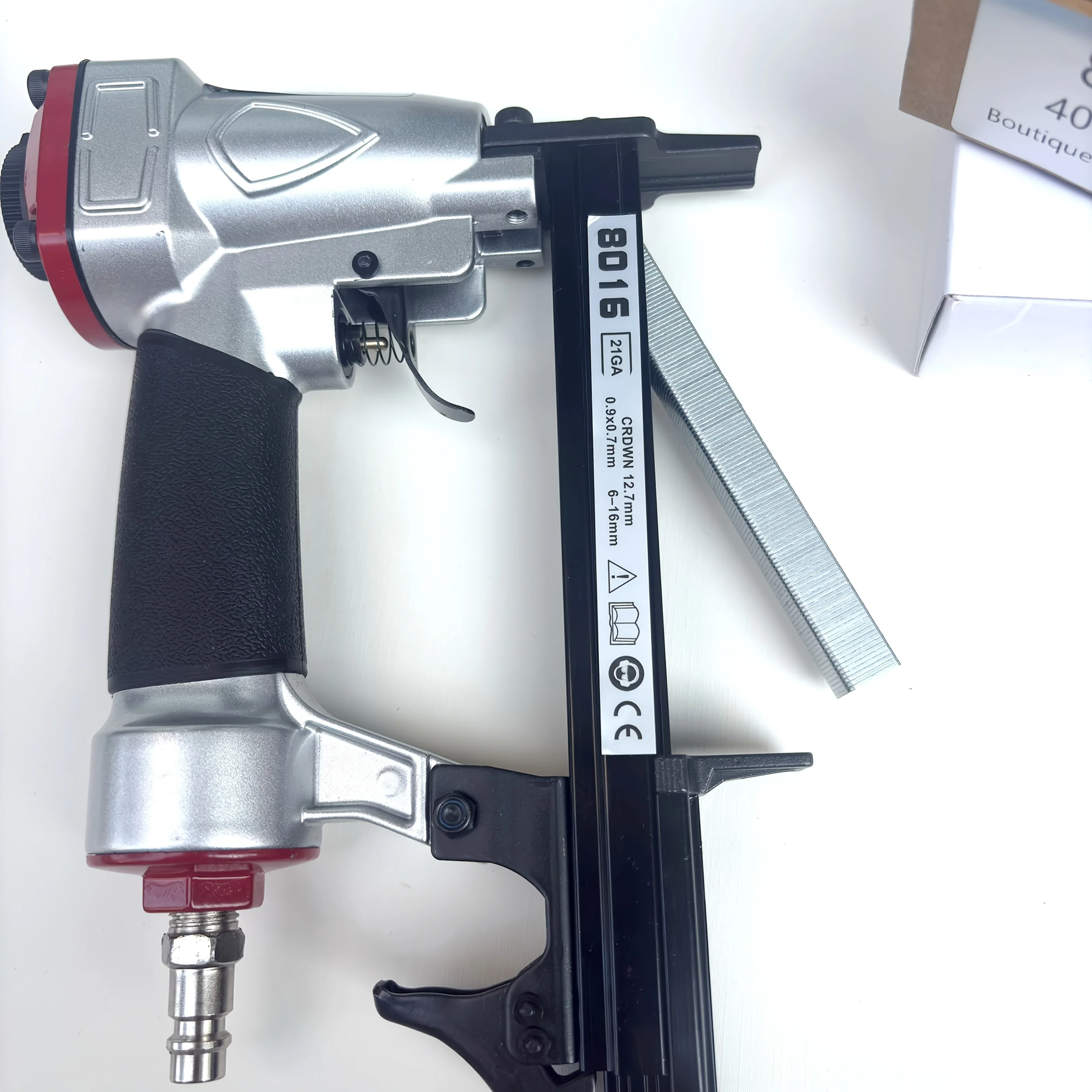 2026 New Pneumatic Brad Nailer 8016 21GA Extra Wide Crown Brad Nails (12.8mm Wide) Nail Length 6-16mm For Sofas, Furniture/Fabri