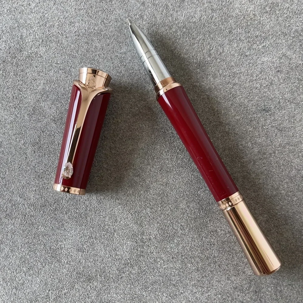 2025 Grace Kelly Elegance إصدار محدود MB قلم كتابة على طراز الأميرة قلم جل رولربال للسيدات مجموعة هدايا قرطاسية مميزة #4