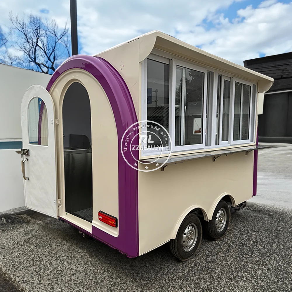 

Customized Food Trailer Fully Equipped Street Restaurant Concession Food Truck Mobile Kitchen Ice Cream Cart