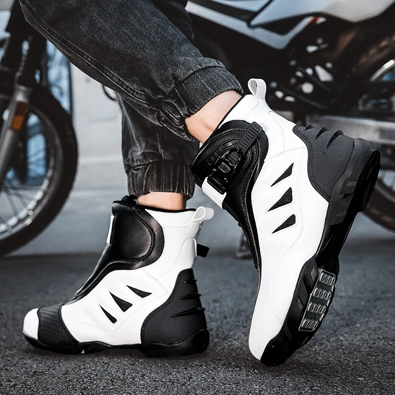

Motorcycle protective boots men four seasons new casual fashionable off-road high top riding shoes travel equipment cycling boot