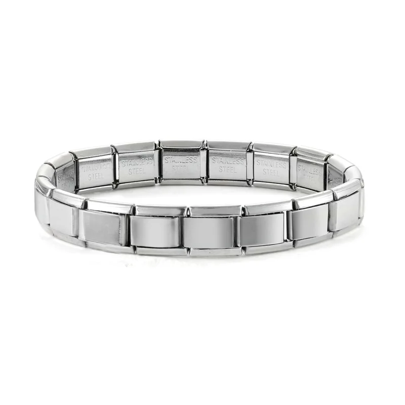 Bracelet à breloques italien en acier inoxydable, drapeaux du monde polonais, breloque modulaire classique de 9mm, bijoux personnalisés, cadeau