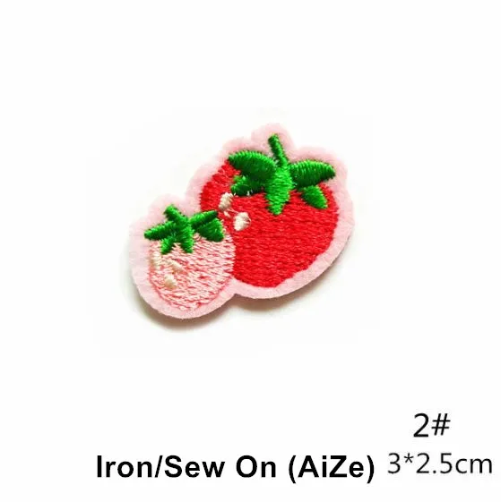 10 Pcs Fruit Cake Embroidered Patch Iron On Sew On Jeans Coat T-shirt Bag Shoe Hat Decor Repair Motif Emblem DIY Accessory view 2