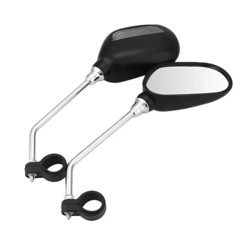 1Pair Bicycle Handlebar Rear View Glass Mirror Bike Cycling Wide Range Back Sight Reflector Angle Adjustable Glass Mirrors