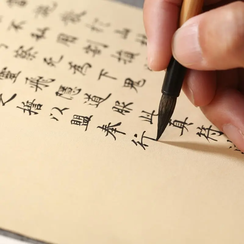 Specially made wolf hair, medium and small regular script, brush for copying scriptures, calligraphy, and running script